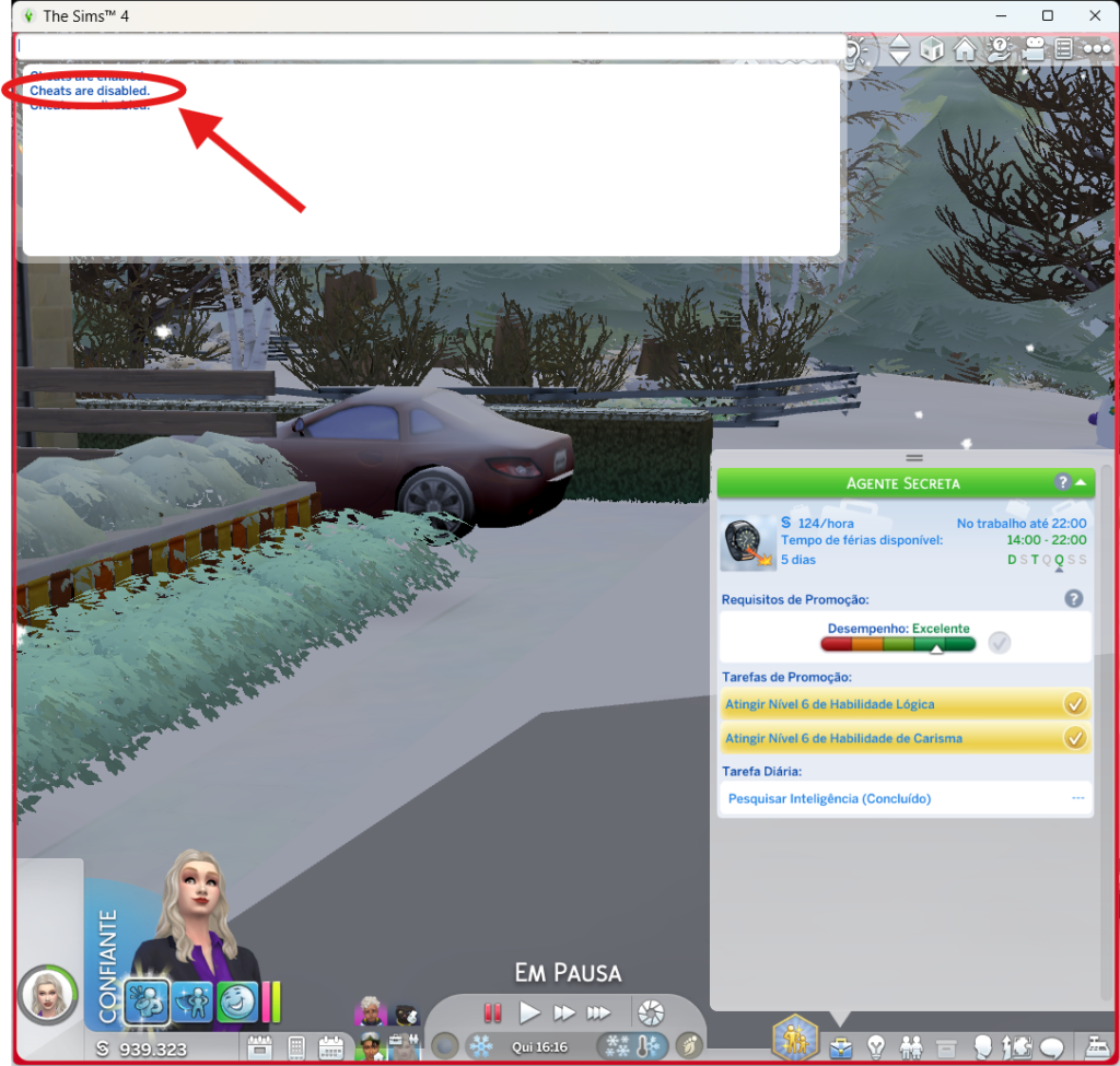 Sims 4 cheats carreira